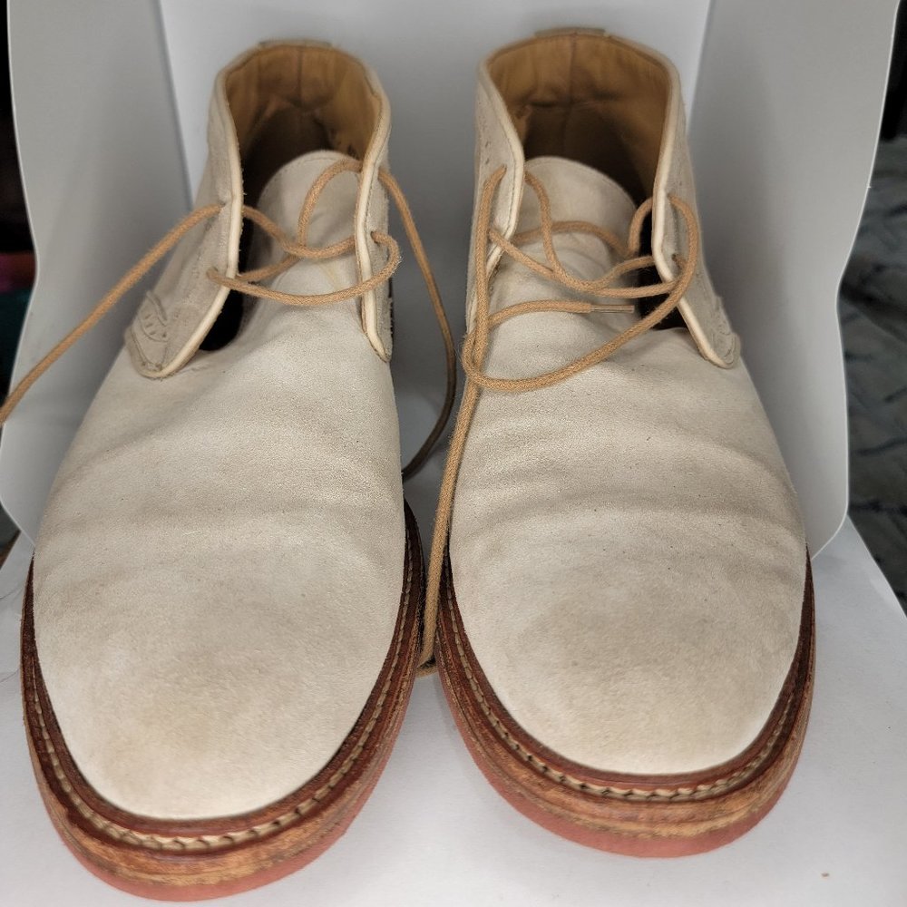 Suede Leather Chukka Boots Mens 11 Earth Green Goblincore Shoes Coop Barneys NY Suede Leather Chukka Boots Mens 11 Earth | Mercari main image 3